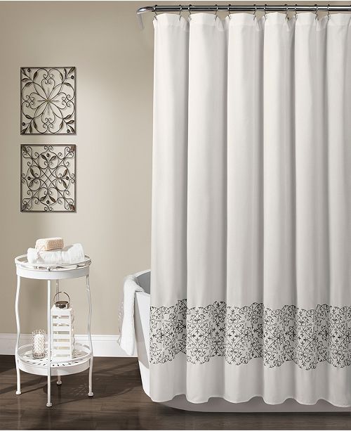 Lush Décor Scroll Medallion 72" x 72" Shower Curtain & Reviews Shower