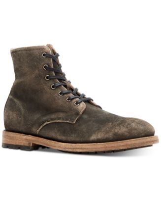 NWOT Men’s Frye Field Suede Lace Up Boot Frye Bowery Lace up 80340 Mens Brown Suede ZIPPER Casual  main image 3