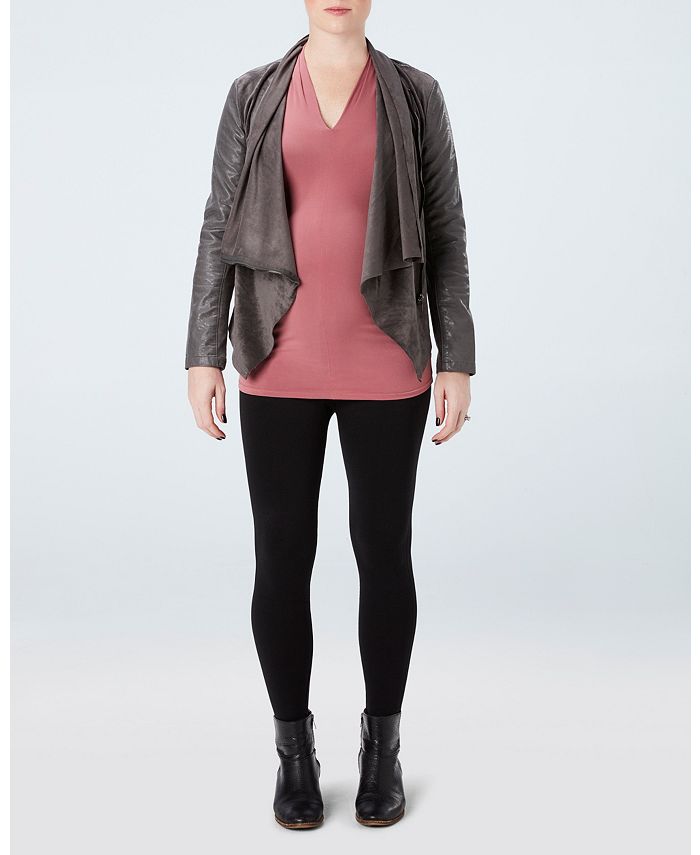 SPANX Plus-Size Mama Maternity Look At Me Now Seamless Leggings - Macy's