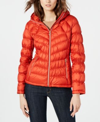 Michael Kors Packable Hooded Down Puffer Coat, Created for Macy's - Macy's