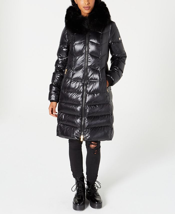 1 Madison Expedition Fox-Fur-Collar Down Puffer Coat & Reviews - Coats ...