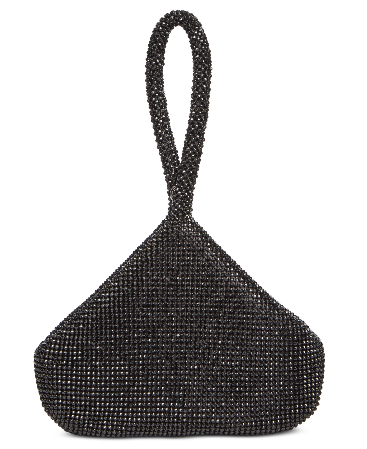 Сумка I.N.C. International Concepts Doris Sparkle Mesh Pouch, цвет: Чёрный / Серебряный — фото 1