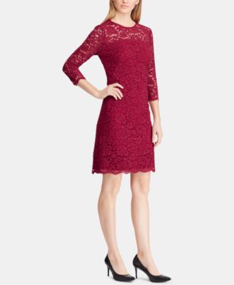 ralph lauren lace dress macy's