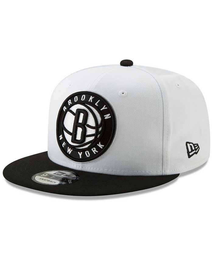 New Era Brooklyn Nets White XLT 9FIFTY Cap - Macy's