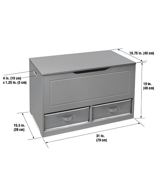 Badger Basket Up And Down Toy And Storage Box With Two Baskets