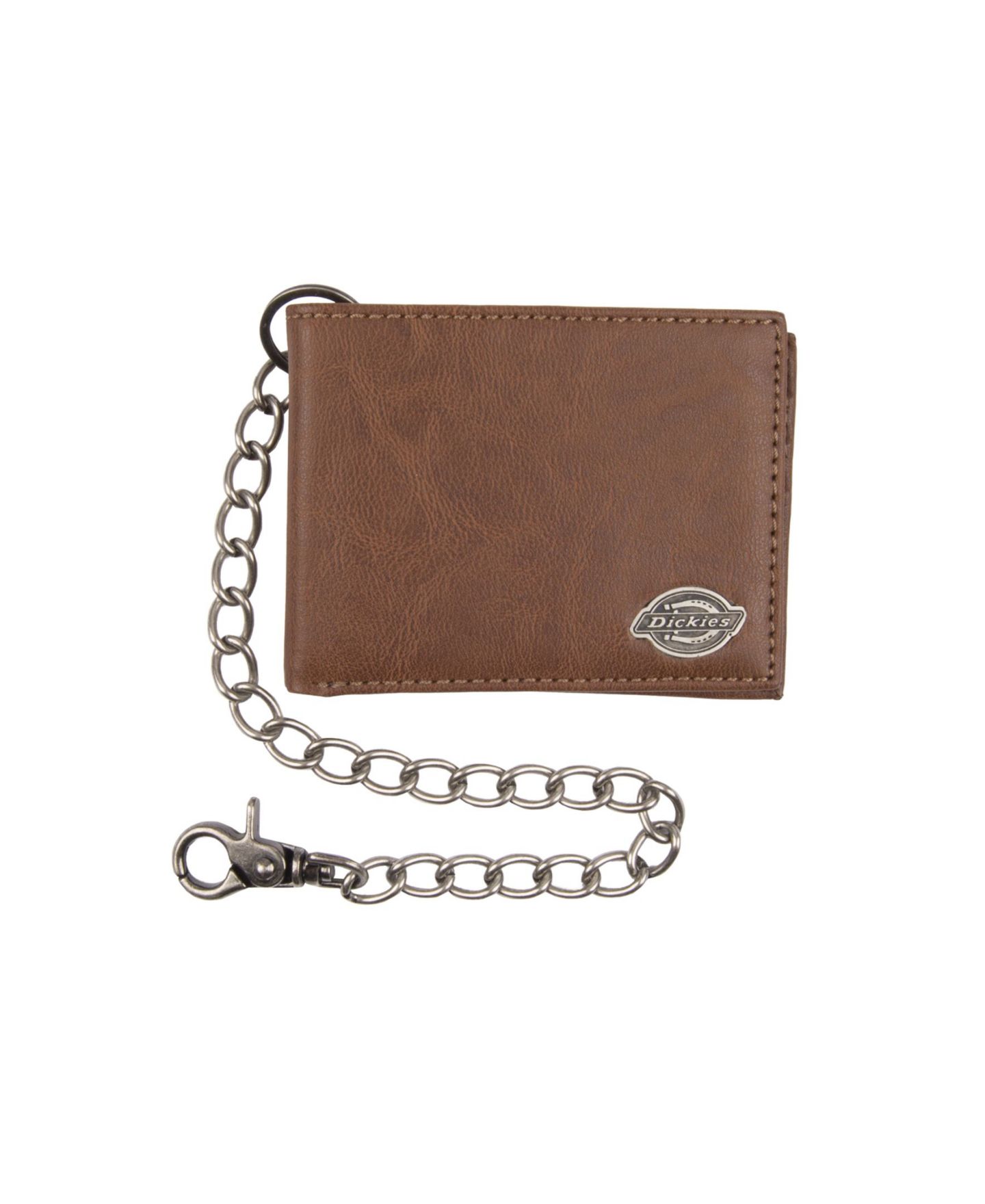 Мужской кошелёк Dickies Security Leather Slimfold Wallet with Chain, цвет: Чёрный — фото 4