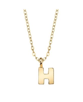 Gold-Tone Initial Necklace 20"