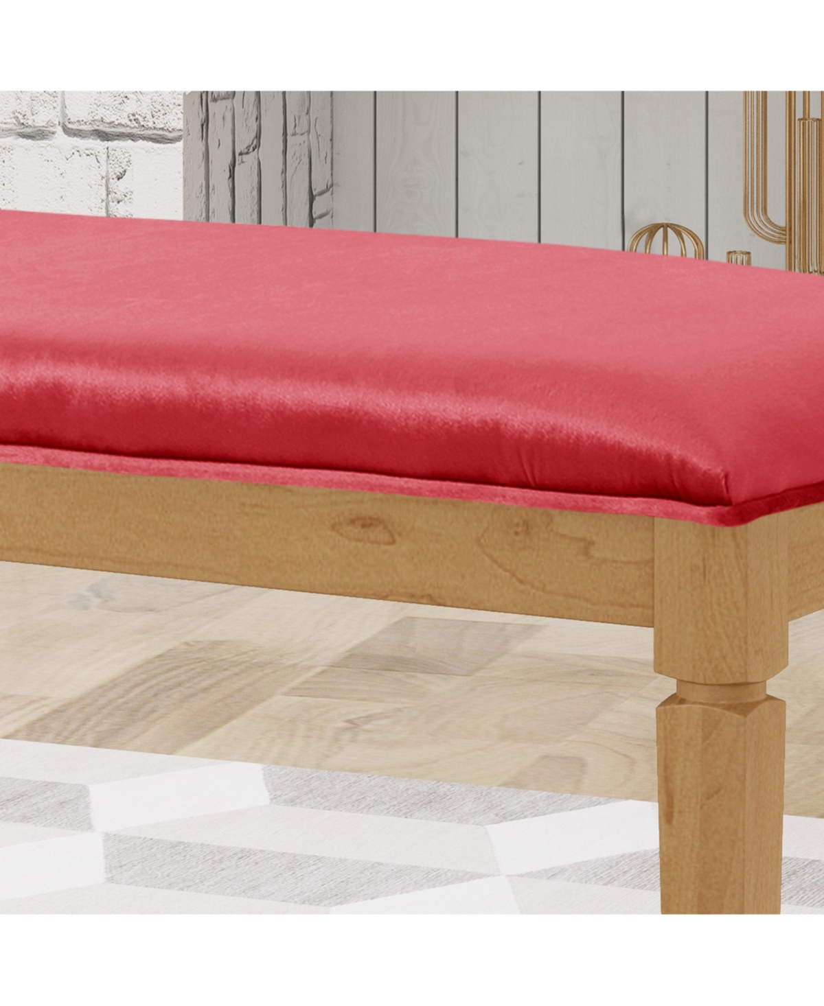 Noble House Svenson Bench In Red