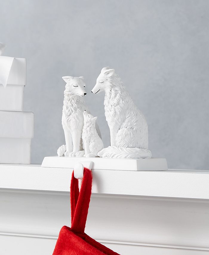Holiday Lane The Holiday Collection Wolf Family Stocking Holder