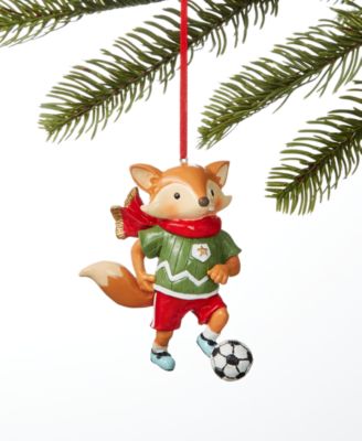 Holiday Lane - Sports Soccer Fox Ornament