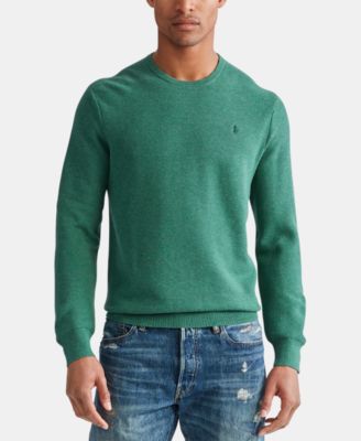 polo ralph lauren men's cotton textured crewneck sweater