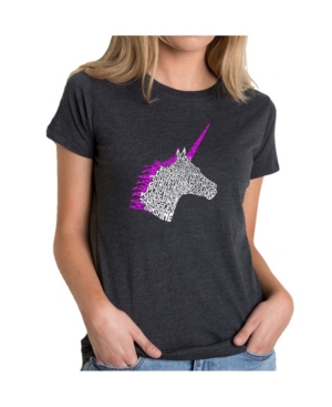 image of Women-s Premium Word Art T-Shirt - Unicorn