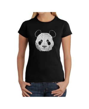 image of Women-s Word Art T-Shirt - Panda Face