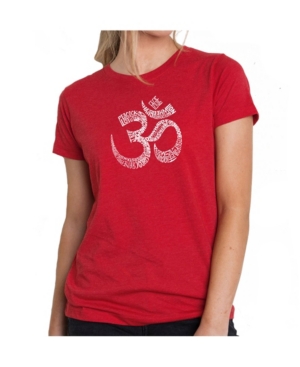image of Women-s Premium Word Art T-Shirt - Poses Om