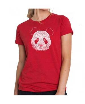 image of Women-s Premium Word Art T-Shirt - Panda Face