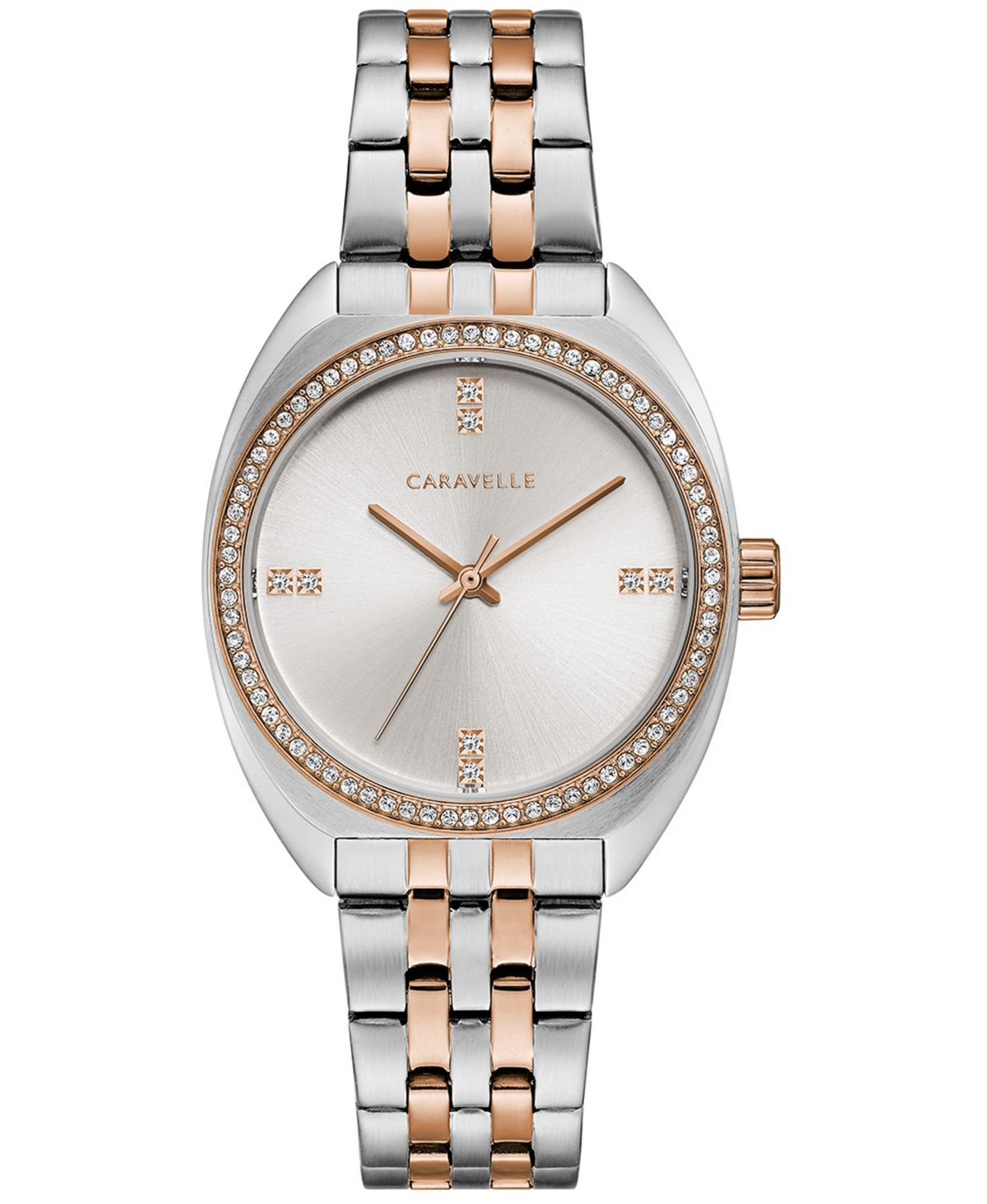 Designed by Bulova Women's Crystal Two-Tone Stainless Steel Bracelet Watch 32mm - Two-Tone