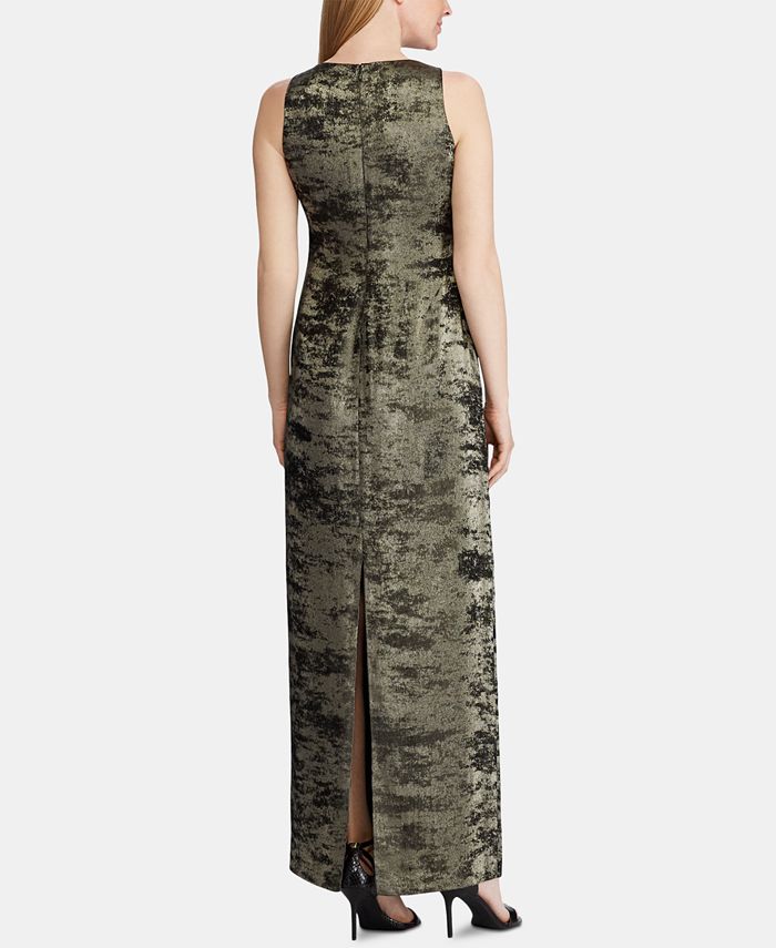 Lauren Ralph Lauren Metallic Jacquard Ball Gown