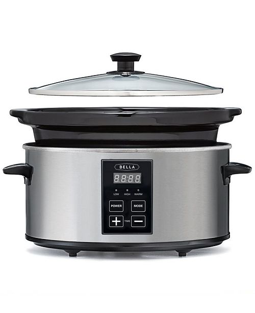 Bella 5 Qt Programmable Slow Cooker Reviews Small Appliances Kitchen Macy S
