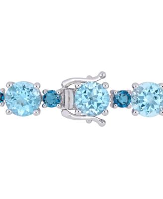 Pink Amethyst (24-5/8 ct.t.w.) Tennis Bracelet in Sterling Silver (Also Available in Citrine)