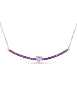 image of Blue Topaz (2 ct. t.w.) Heart Bar 17