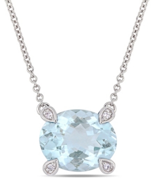 image of Aquamarine (2-1/10 ct. t.w.) and Diamond Accent 17