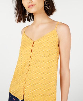 Maison Jules Women's Adjustable Camisole Black Size Medium
