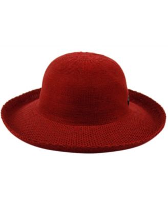 Angela & William Wide Brim Sun Bucket Hat with Roll Up Edge