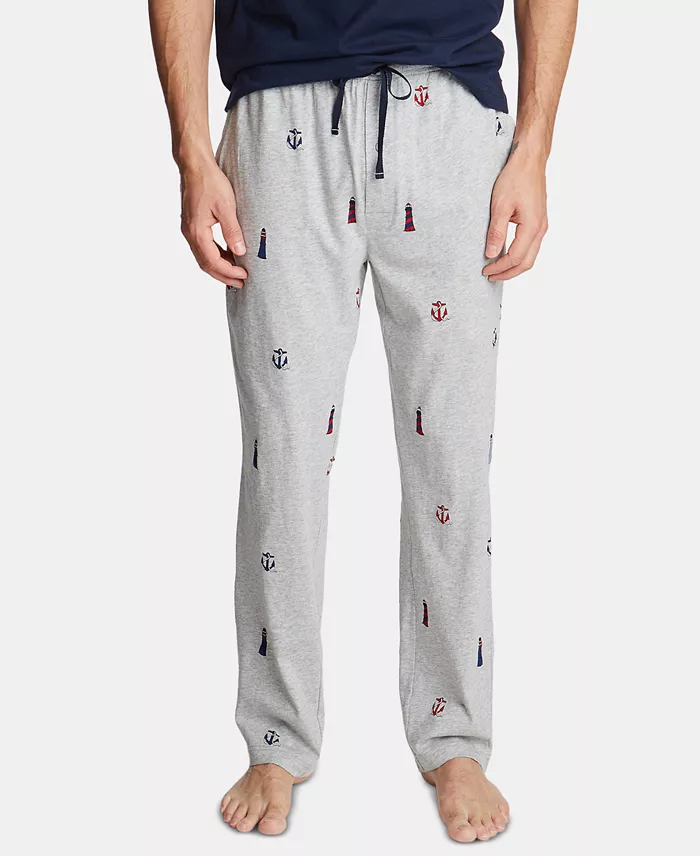 Men's Printed Cotton Pajama Pants - thumbnail 9