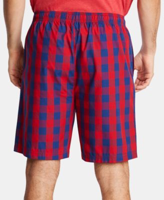 Men's Cotton Plaid Pajama Shorts