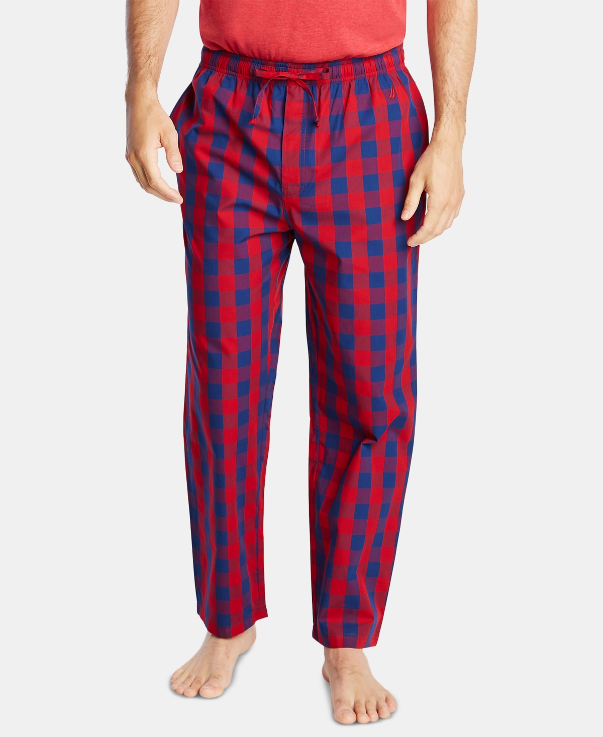 Nautica Men s Cotton Plaid Pajama Pants Nautica Red Smart Closet