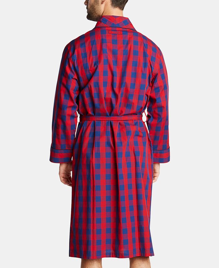 Nautica Men's Cotton Plaid Shawl Robe Macy's
