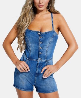 Guess denim romper best sale