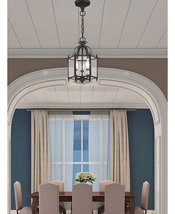 Livex - Livingston 3-Light 15.25" Convertible Mini Pendant/Ceiling Mount