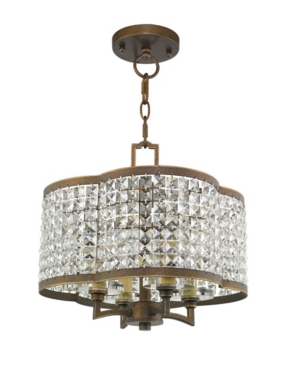 Livex Grammercy 4-Light Convertible Mini Chandelier/Ceiling Mount