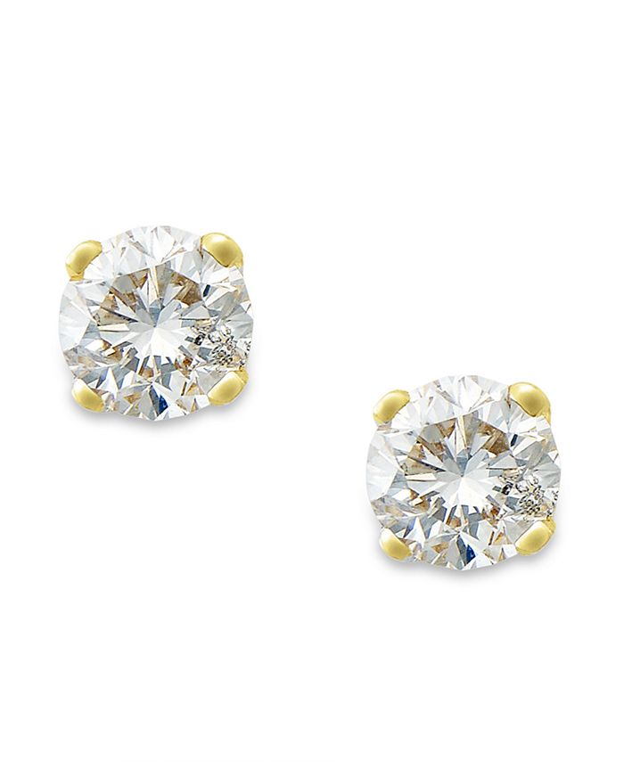 Macy's Diamond Stud Earrings (1/6 ct. t.w.) in 10k Gold, White Gold or Rose  Gold - Macy's