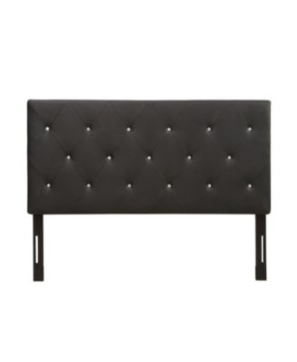 Contemporary Crystal Diamond Tufted Queen Headboard