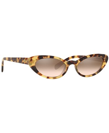 MIU MIU Sunglasses, MU 09US 53 & Reviews - Sunglasses by Sunglass Hut ...