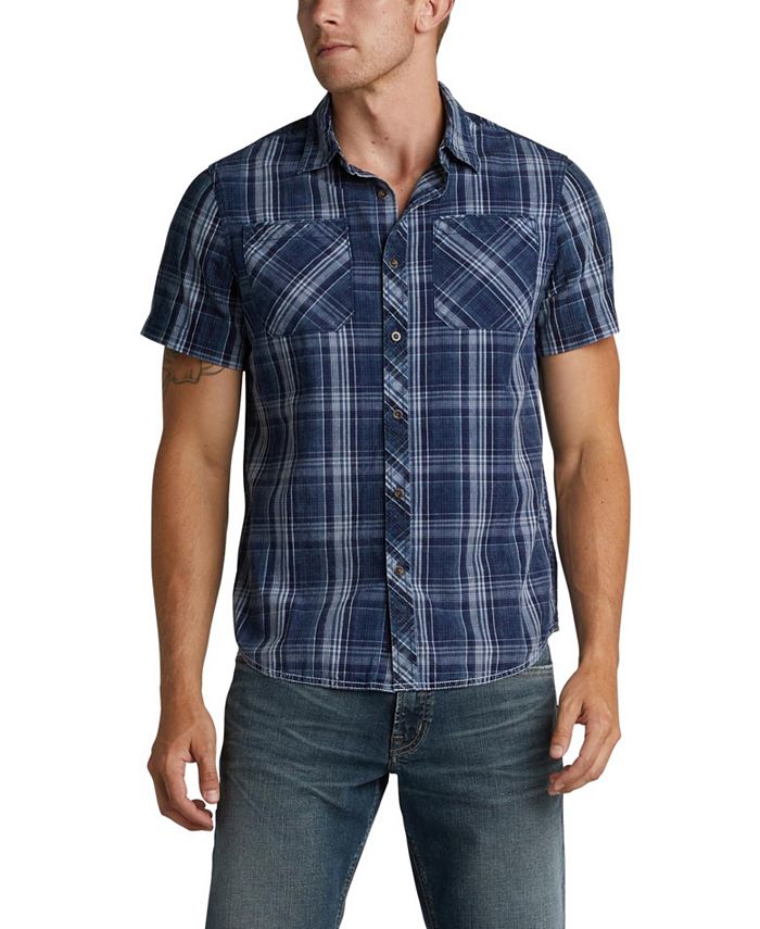 Silver Jeans Co. Coltero Short-Sleeve Classic Shirt - Macy's