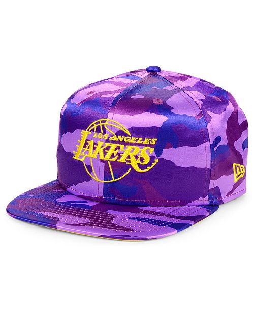 New Era Los Angeles Lakers Satin Camo 9fifty Cap Reviews Sports Fan Shop By Lids Men Macy S