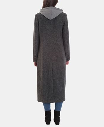 Avec les filles hooded maxi coat clearance