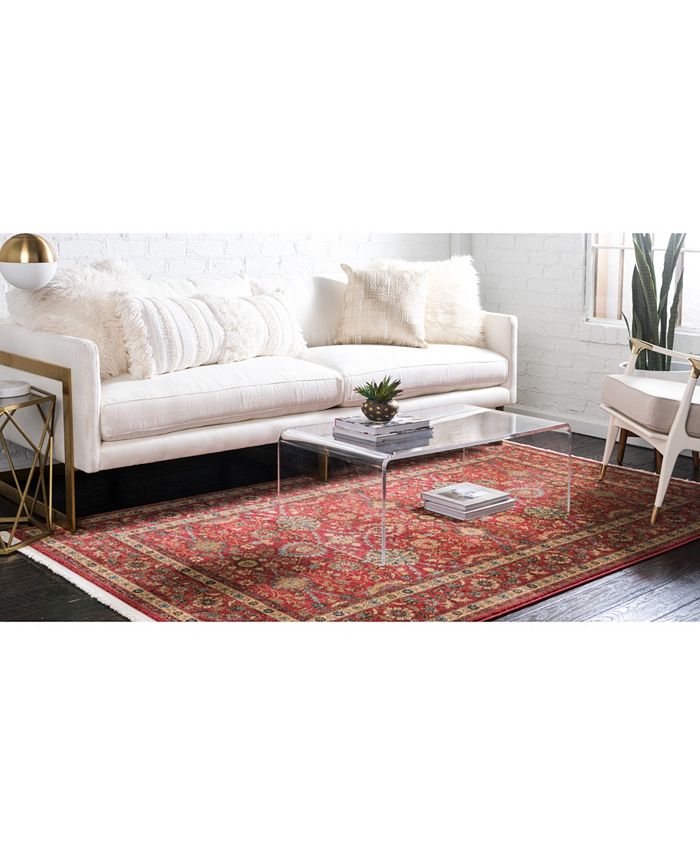 Bayshore Home Orwyn Orw1 Red 5' x 8' Area Rug Macy's