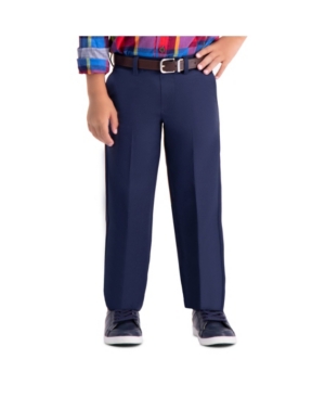 Haggar Little Boys Cool 18 Pro Reg Fit Flat Front Pant