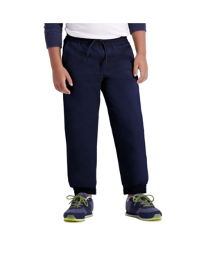 Haggar Husky Boys The Jogger Reg Fit Flat Front Pant