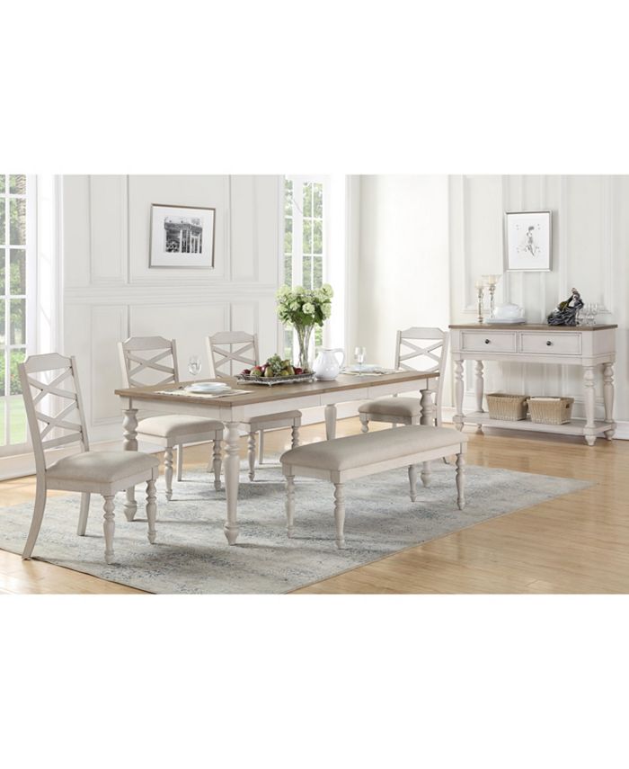 Furniture Larson Light Extendable Dining Table - Macy's