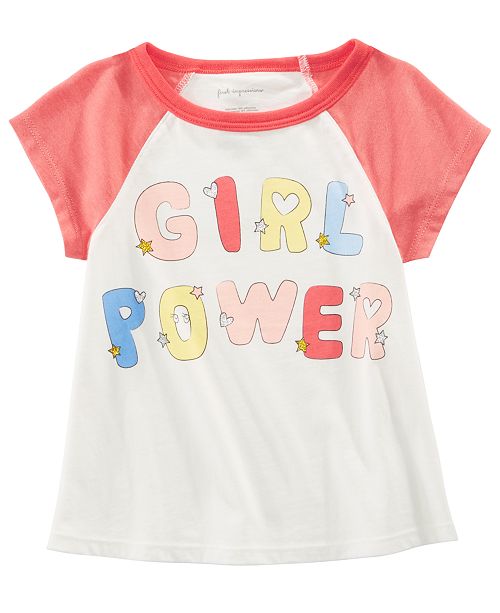 First Impressions Baby Girls Cotton Girl Power T Shirt Created