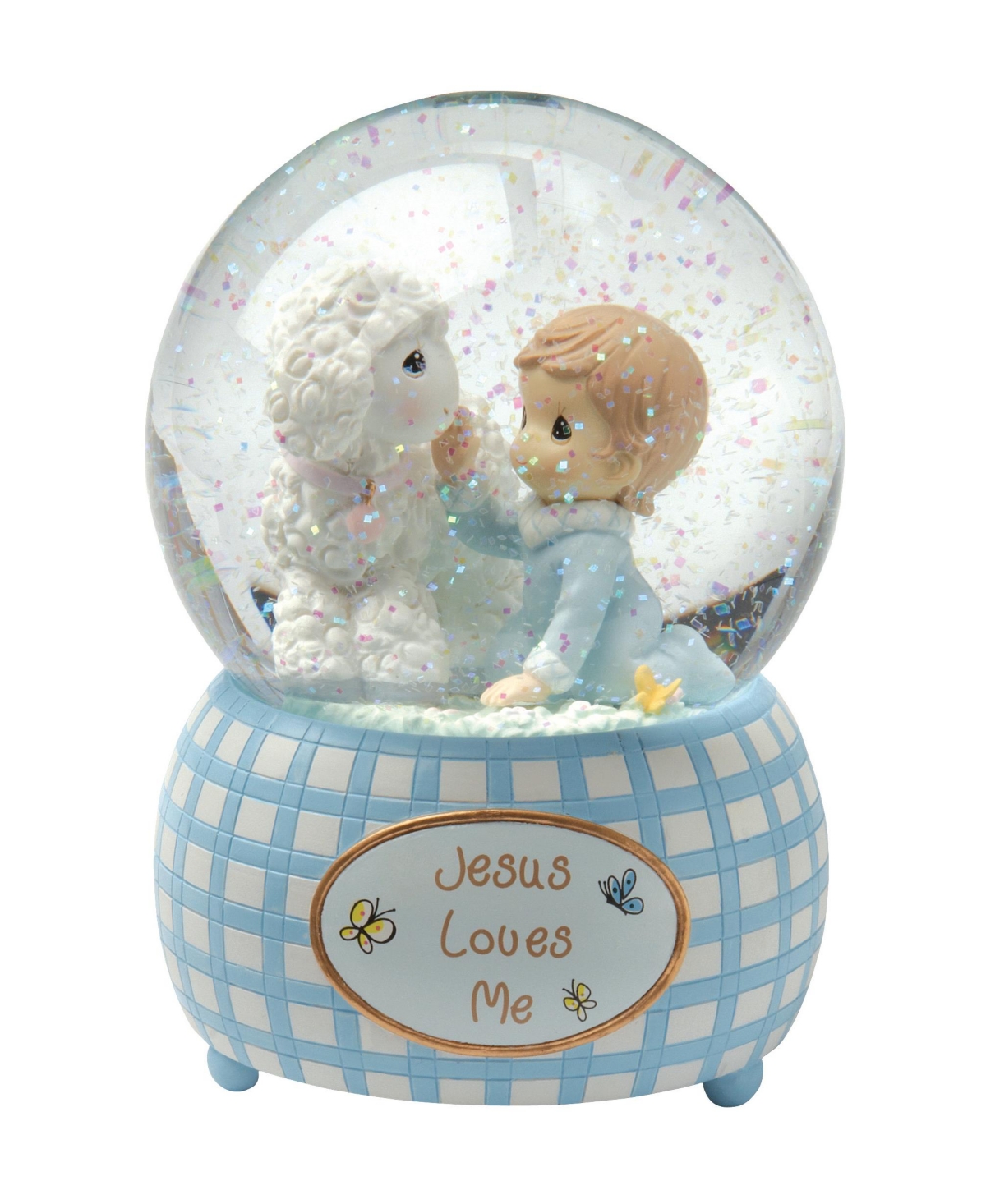 Jesus Loves Me Snow Globe, Boy - Multi