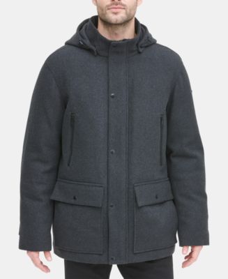 DKNY Men's Stadium Coat with Removable Hood, Created for Macy's - Macy's