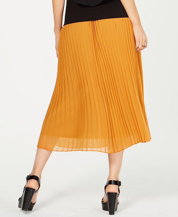Thalia Sodi Pleated Midi Skirt, Created for Macy's - Macy's