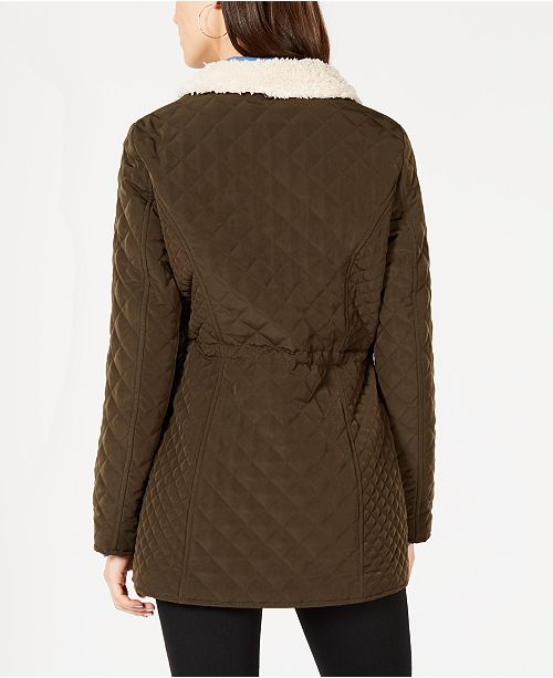 Laundry by Shelli Segal FleeceLined Hooded Anorak Jacket & Reviews Coats Women Macy's