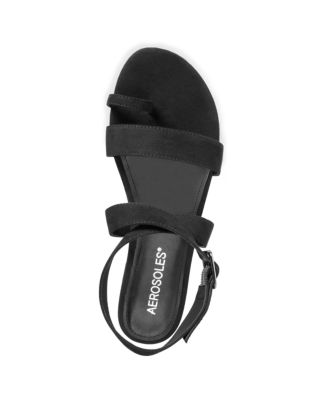 aerosoles black sandals